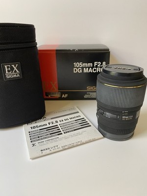 Sigma 105mm f/2.8 EX DG Macro Canon EF Objektiv Top Zustand mit Box und Tasche