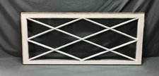 Antique Single VTG 12 Lite Large Diamond Glass Window Transom 19x44 Old 1407-25B