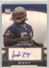 2008 Bowman Sterling Refractor /199 Jerod Mayo #123 Auto 5o1