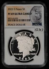 2023-S $1 Silver Peace Dollar Proof Coin - NGC PF 69 Ultra Cameo - SKU-X6707
