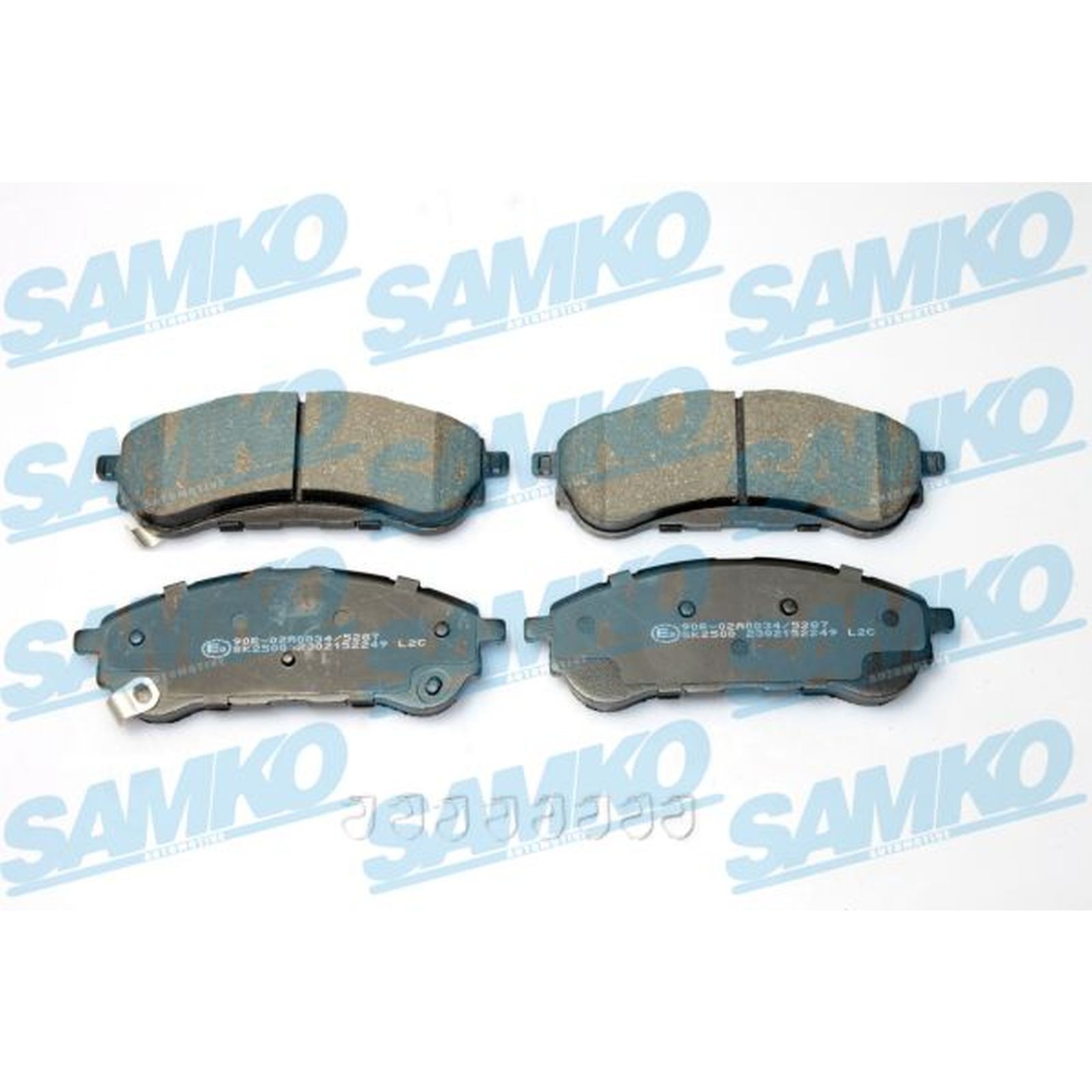 1x ORIGINAL® SAMKO Bremsbelagsatz, Scheibenbremse Hinten für Ford RANGER