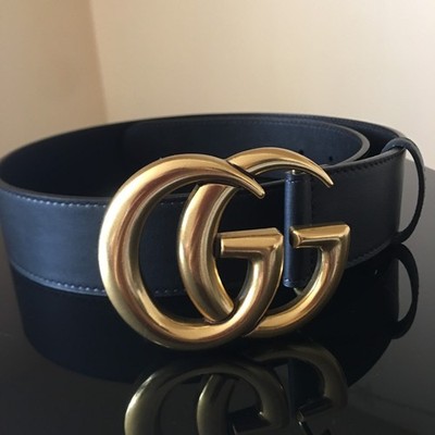 Authentic Gucci Gold Buckle Belt Size 80cm