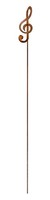 Rost Gartenstecker NotenschlüSsel 112 Cm Edelrost Gartendeko Metall Garten Deko