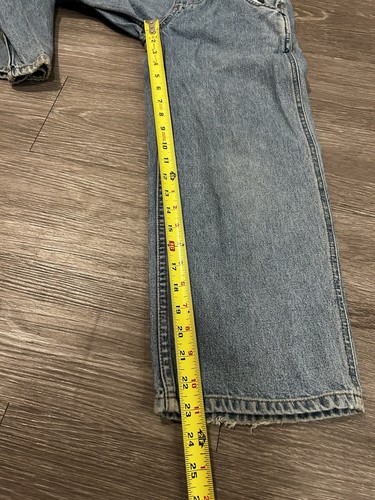 Vintage Levi’s Latzhose Jugend S blau Denim helle Waschung Freizeit Outdoor Mädchen - Bild 8 von 9