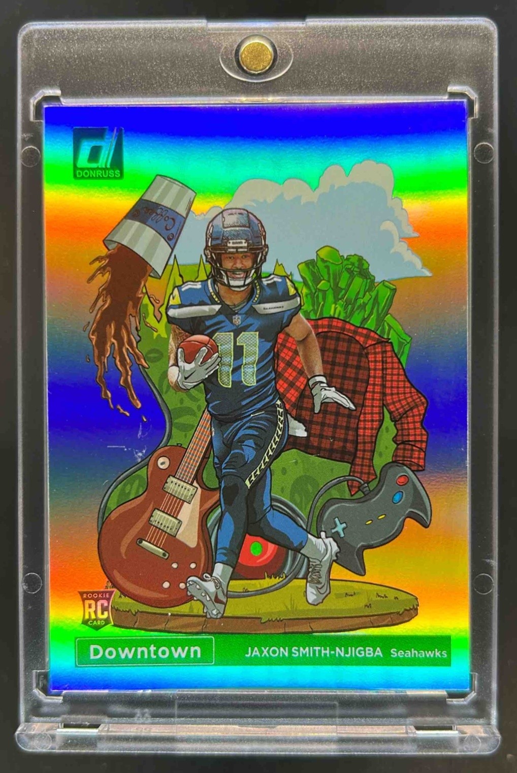 2023 Donruss Jaxon Smith-Njigba Downtown! SSP RC Rookie #D-15 Seahawks