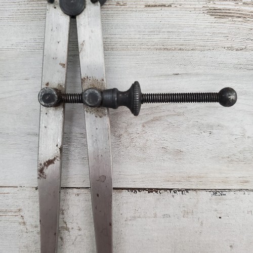 Vintage Unbranded 6” Machinist Flat Leg Caliper Dividers - Picture 4 of 9