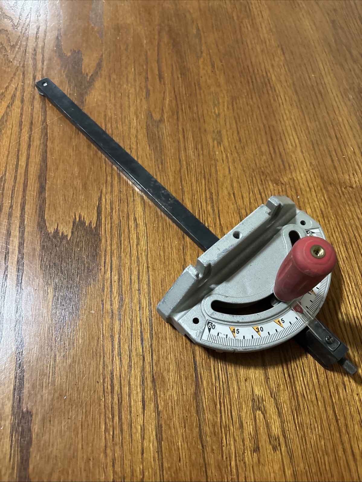 Miter Gauge- Rod Is 3/4" X 3/8" Nice Shape