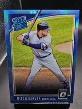 2018 Donruss Optic Rated Carolina Blue Prizm /50 Mitch Garver Rookie RC