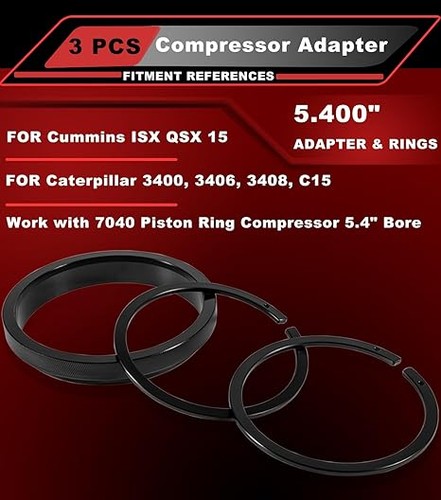 For 3 pcs Piston Ring Compressor Adapter & Anti-Polishing Ring Replace 5299339 - Picture 7 of 12