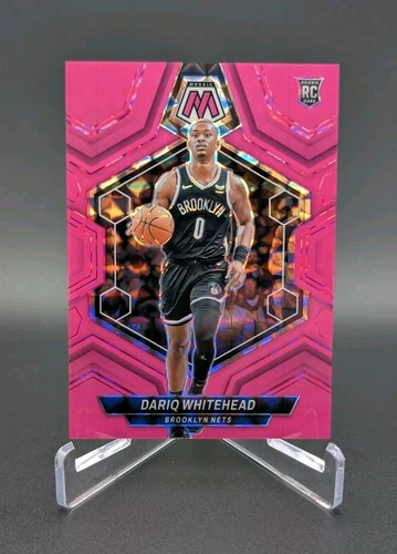 2023-24 Panini Mosaic - Dariq Whitehead #247- Pink Fluorescent Prizm /10 SSP RC