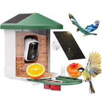 Smart Bird Feeder with Camera Battery/Solar Powered, AI Bird Recognition, New