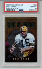 2002 TOPPS CHROME RING OF HONOR #BS1 BART STARR CARD PACKERS PSA 10 LOW POP RARE