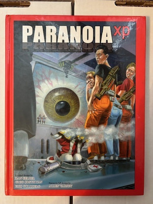Paranoia XP RPG Book Mongoose Publishing Hardcover #6630