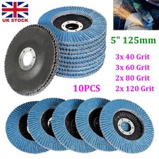 5" 125mm Zirconia Sanding Flapper Wheels Metal Grinding Angle Grinder Flap Disc