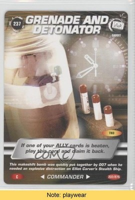 2007 007 Spy Cards: Commander Grenade and Detonator #237 READ 1i3