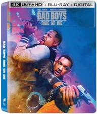 Steelbook Bad Boys: Ride or Die (4K + Blu-ray + Digital) New