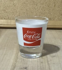 Coca Cola Merry Christmas 1988 Shot Glass 1 1/2