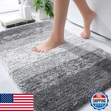 OLANLY Bathroom Rugs Mat 30x20, Extra Soft Absorbent Microfiber Bath Rugs, Rubbe