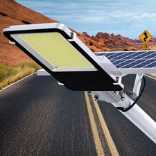 10000000LM 2000W Commercial Outside Solar Lights IP67 Dusk-Dawn Road Lamp+Pole