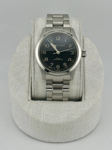 Hamilton Khaki Field Murph Black Dial Steel Watch H70405130 Brand New In Box