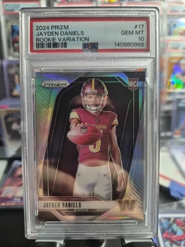 2024 Prizm Jayden Daniels Rookie Variation Silver Psa 10