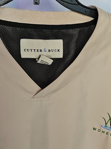 Cutter & Buck Clima Guard Pullover Jacket Men's Size XXL Golf Cream - Foto 2 di 6