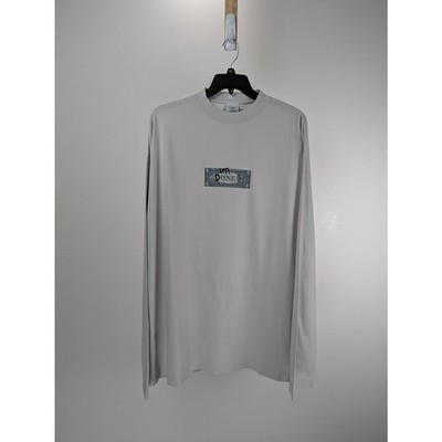 Vetements Dollar Bill LS T-Shirt in Gray BNWT M