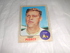 Tony Pierce Oakland Athletics  1968 Topps Card No. 38