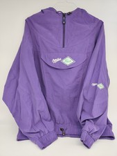 Milka Windbreaker Jacke - Gr&ouml;&szlig;e M - Unisex - Lila/Gr&uuml;n - Retro - Fresh - Selten