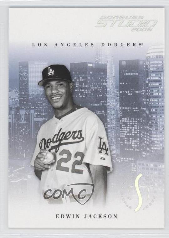 2005 Donruss Studio Proofs Silver 78/100 Edwin Jackson #151 0a1