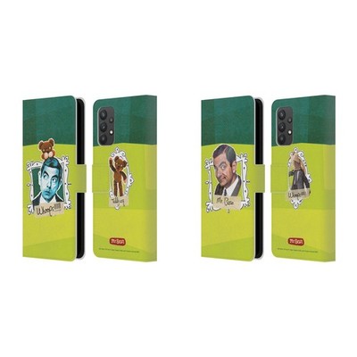 OFFICIAL MR. BEAN DOODLE ART LEATHER BOOK WALLET CASE COVER FOR SAMSUNG PHONES 1
