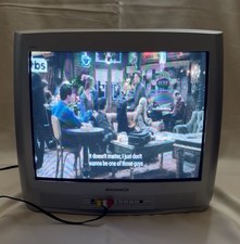Magnavox 20MS233S 20" CRT TV Gray, Built-in Speakers, RCA, HDMI to RCA included 