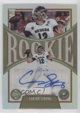 2022 Panini Legacy Rookies Premium Penmanship Silver Carson Strong Auto 0su2