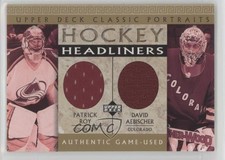 2002-03 Classic Portraits Hockey Headliners Patrick Roy David Aebischer HOF 11jd