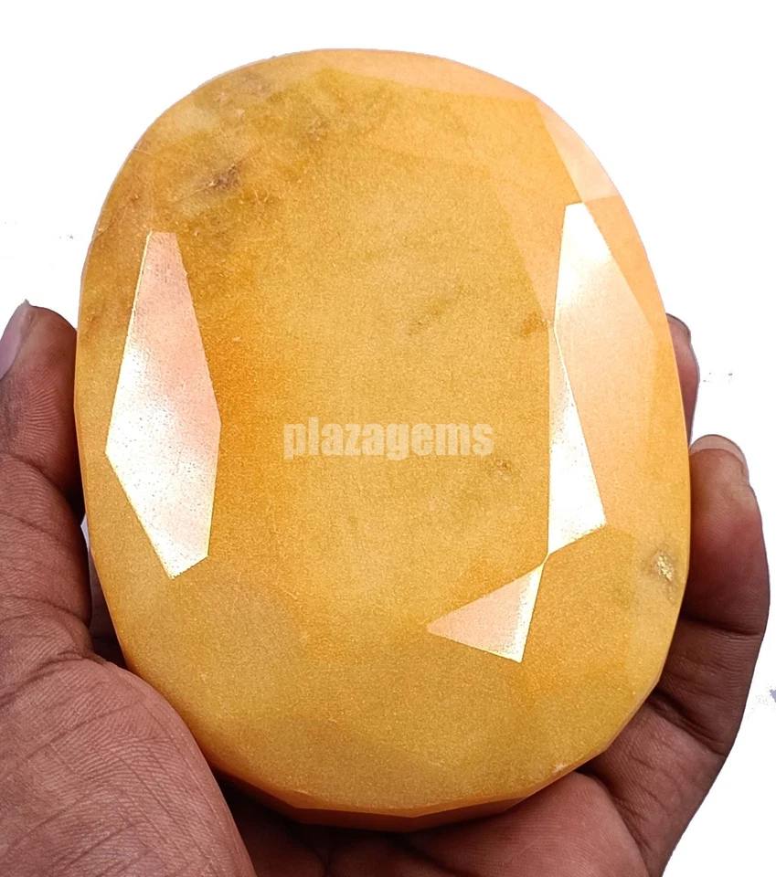Piedra preciosa de corte ovalado con certificación EGL de berilo amarillo natural de 3100 quilates 102x40 mm Brasil 5AOD Foto 3 de 4