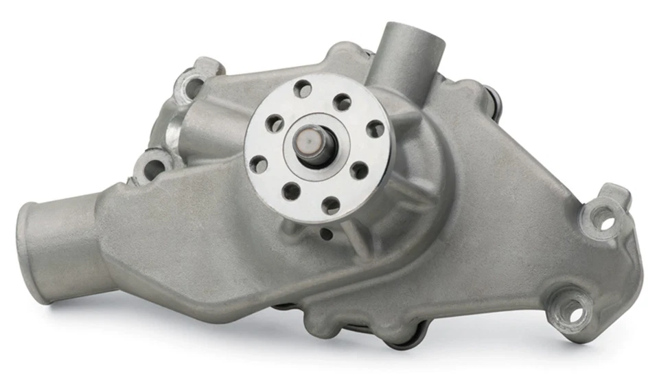 Proform 68245, One Natural Aluminum Sbc Aluminum Water Pump Short Satin Finish  - Image 2 of 4