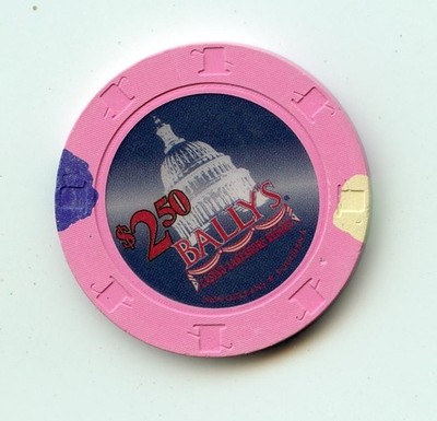 2.50 Chip from the Ballys Casino New Orleans Louisiana H&C