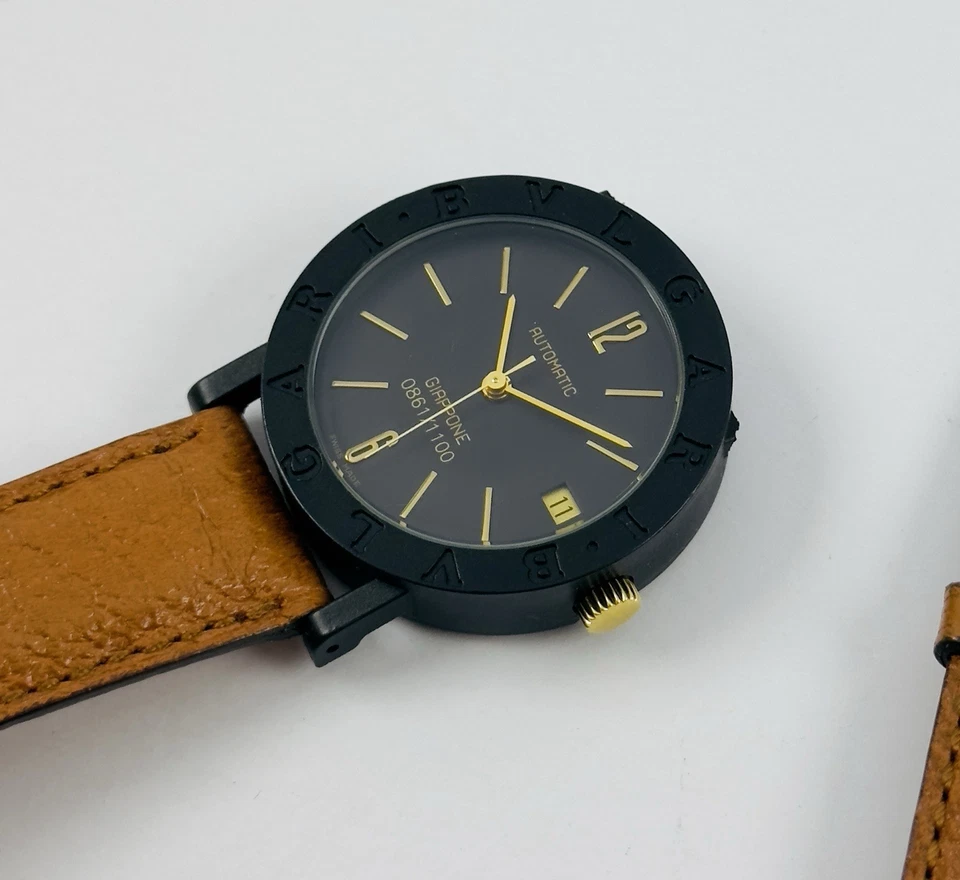 Reloj automático para hombre BVLGARI BB33VLD Giappone edición limitada negro Foto 4 de 4