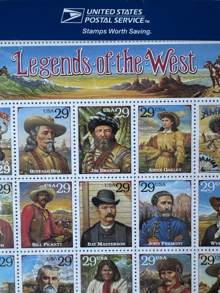 USPS Stamps Recalled LEGENDS OF THE WEST w/RECALL Letter Unopened! - Image 4 of 4
