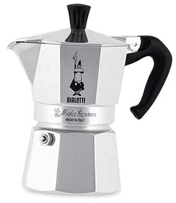 - Moka Express: Iconic Stovetop Espresso Maker, Makes Real Italian 1-Cup