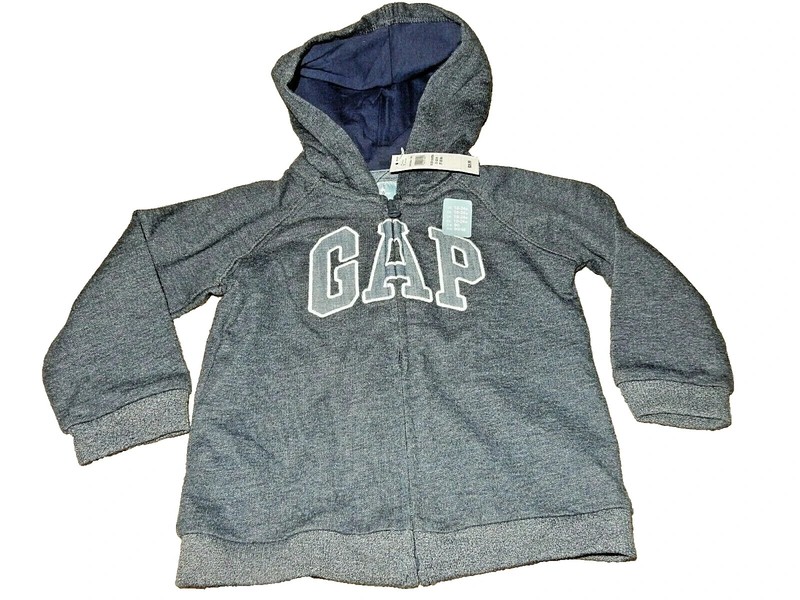 6P !WOW! NWT Boys 18-24M BABY GAP Hooded Hoodie Full Zip Sweatshirt Jacket