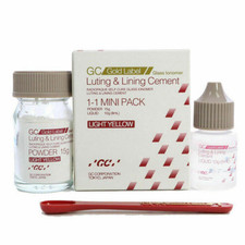 GC Gold Label Fuji 1 Mini Luting Cement Glass Ionomer for Metal Crowns Bridges