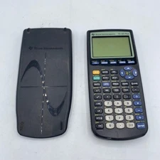 Texas Instruments TI-83 Plus Graphing Calculator Black Cover Tested Working