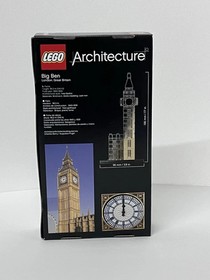 LEGO ARCHITECTURE: Big Ben (21013) Retired Set , Brand New