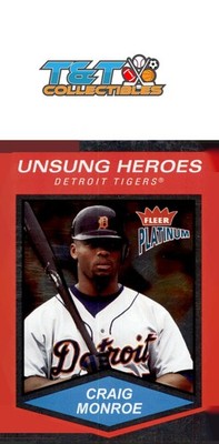 Craig Monroe 2004 Fleer Platinum Finish #165 Detroit Tigers 82/100 61