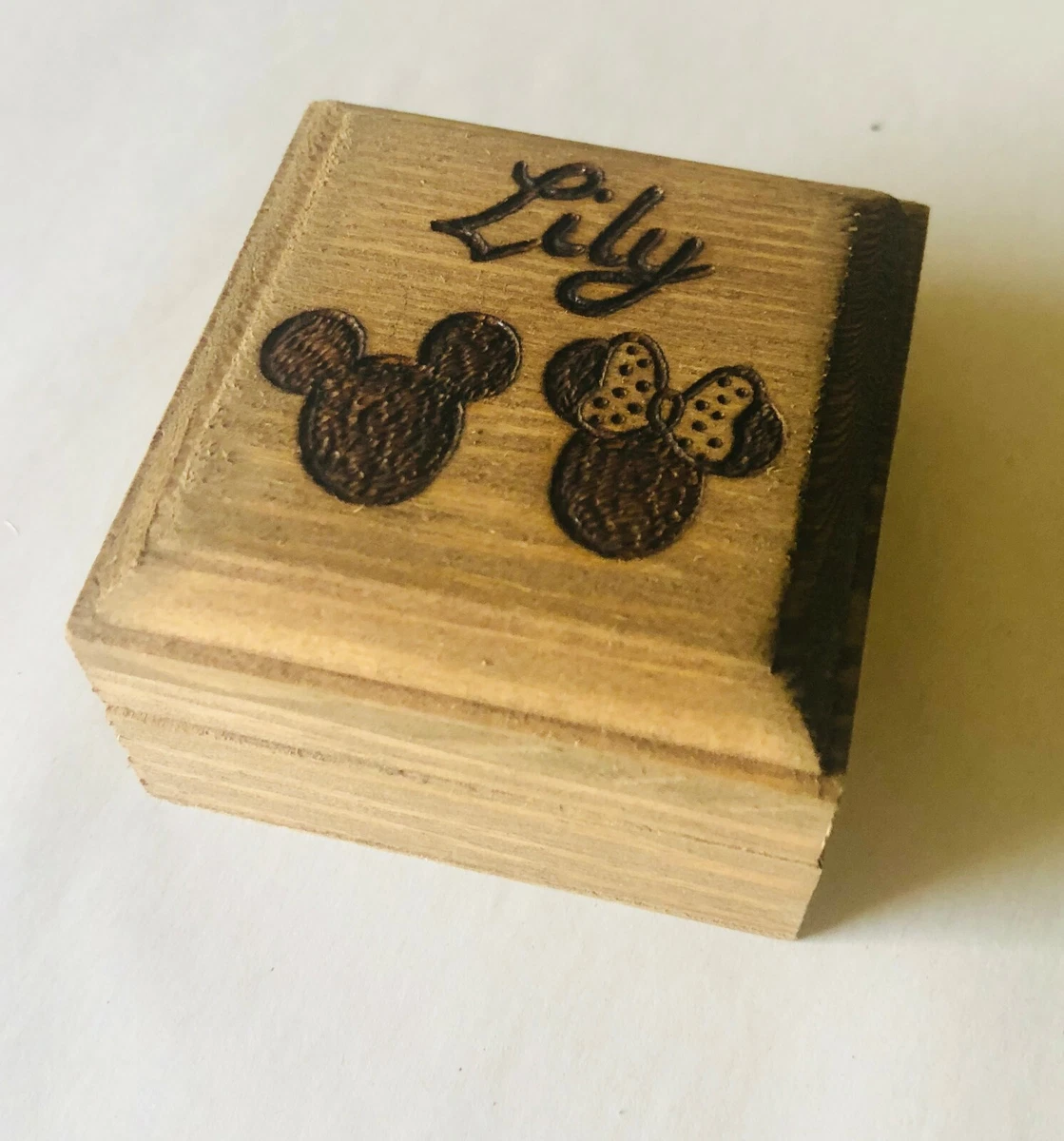 Personalised Ring Box Disney Mickey and Minnie Engagement Wedding