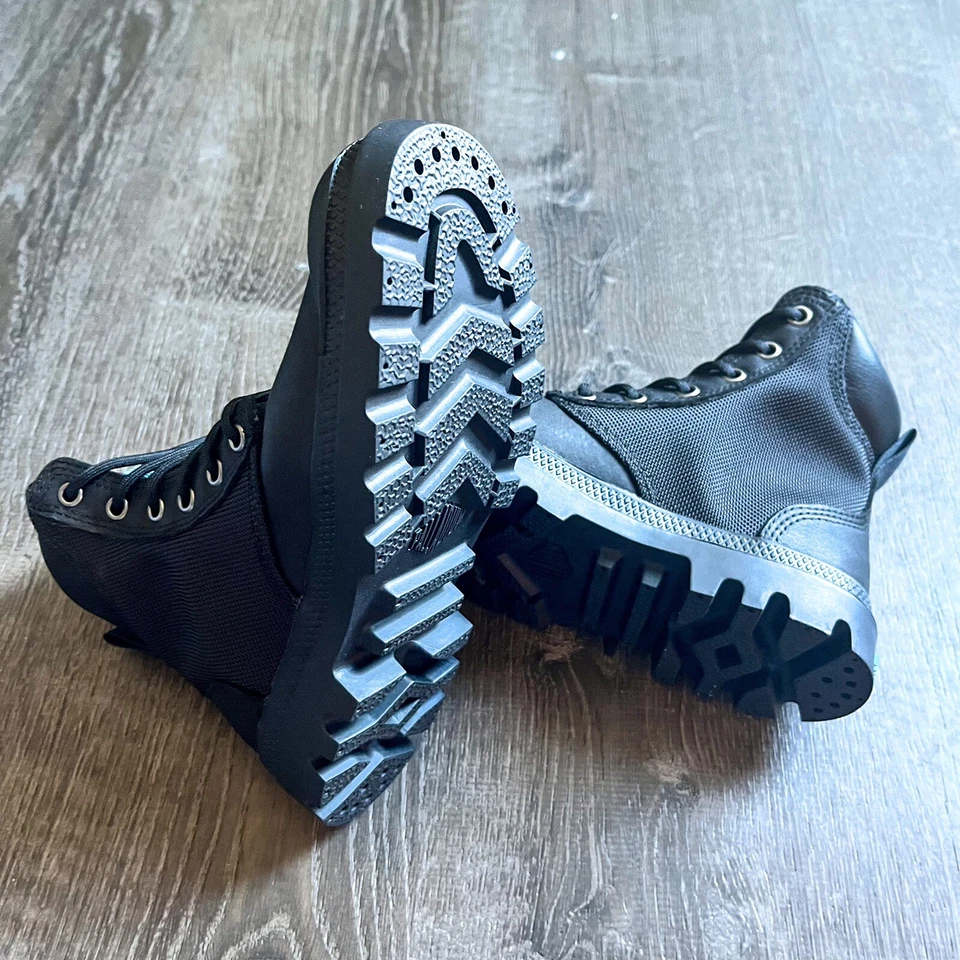 Botas Palladium femininas/masculinas Pampa Sport Cuff WPN pretas femininas tamanho 5 masculinas tamanho 3.5 - Imagem 3 de 4