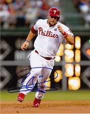 CAMERON RUPP   PHILADEPHIA PHILLIES   ACTION SIGNED 8x10