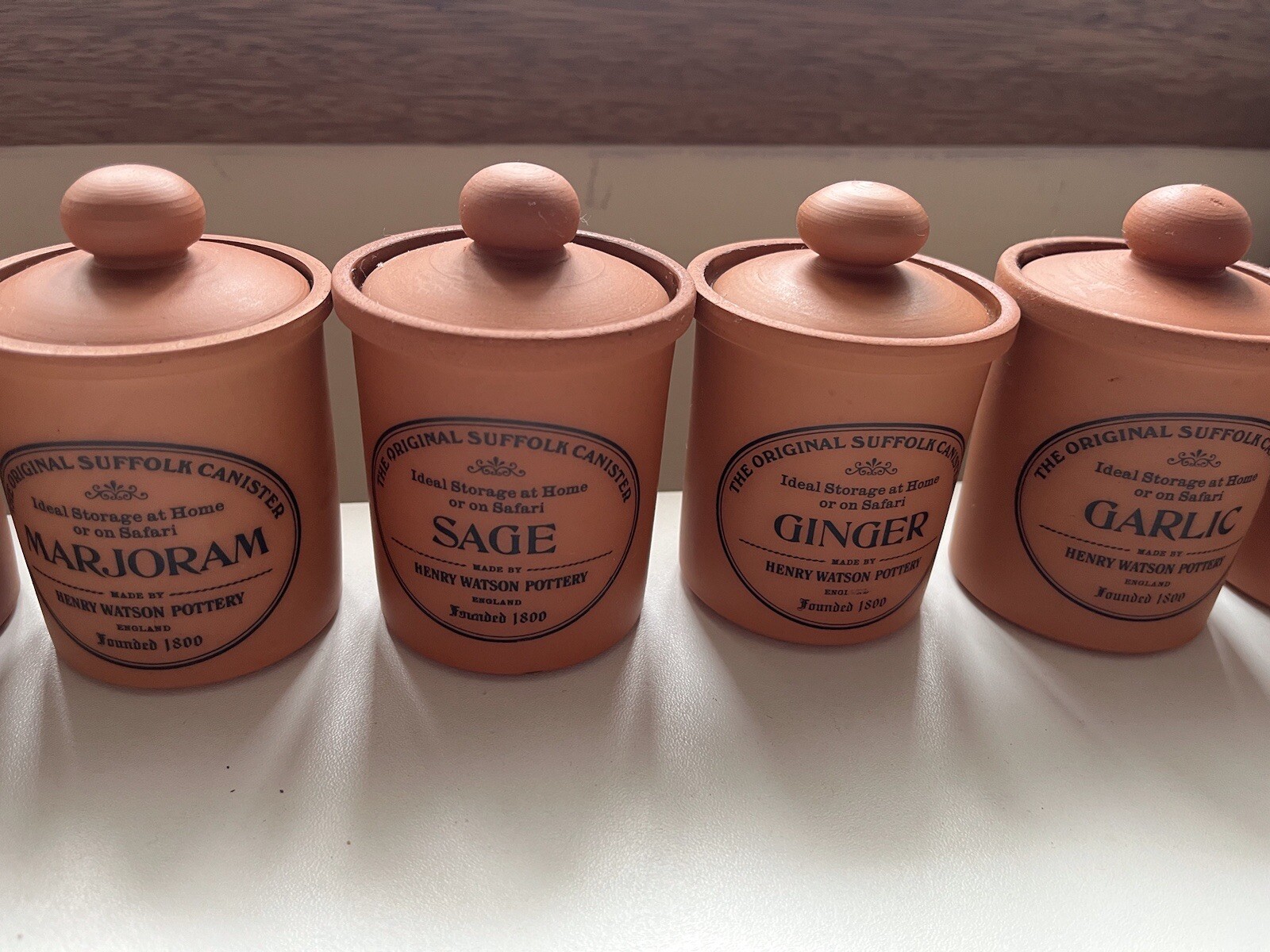 Henry Watson Pottery 20 Spice Jars And Garlic Cellar Bundle eBay