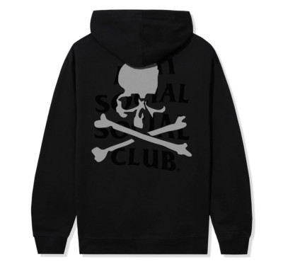 ANTI SOCIAL SOCIAL CLUB x MASTERMIND JAPAN HOODIE - SIZE: Medium - Black [NEW]